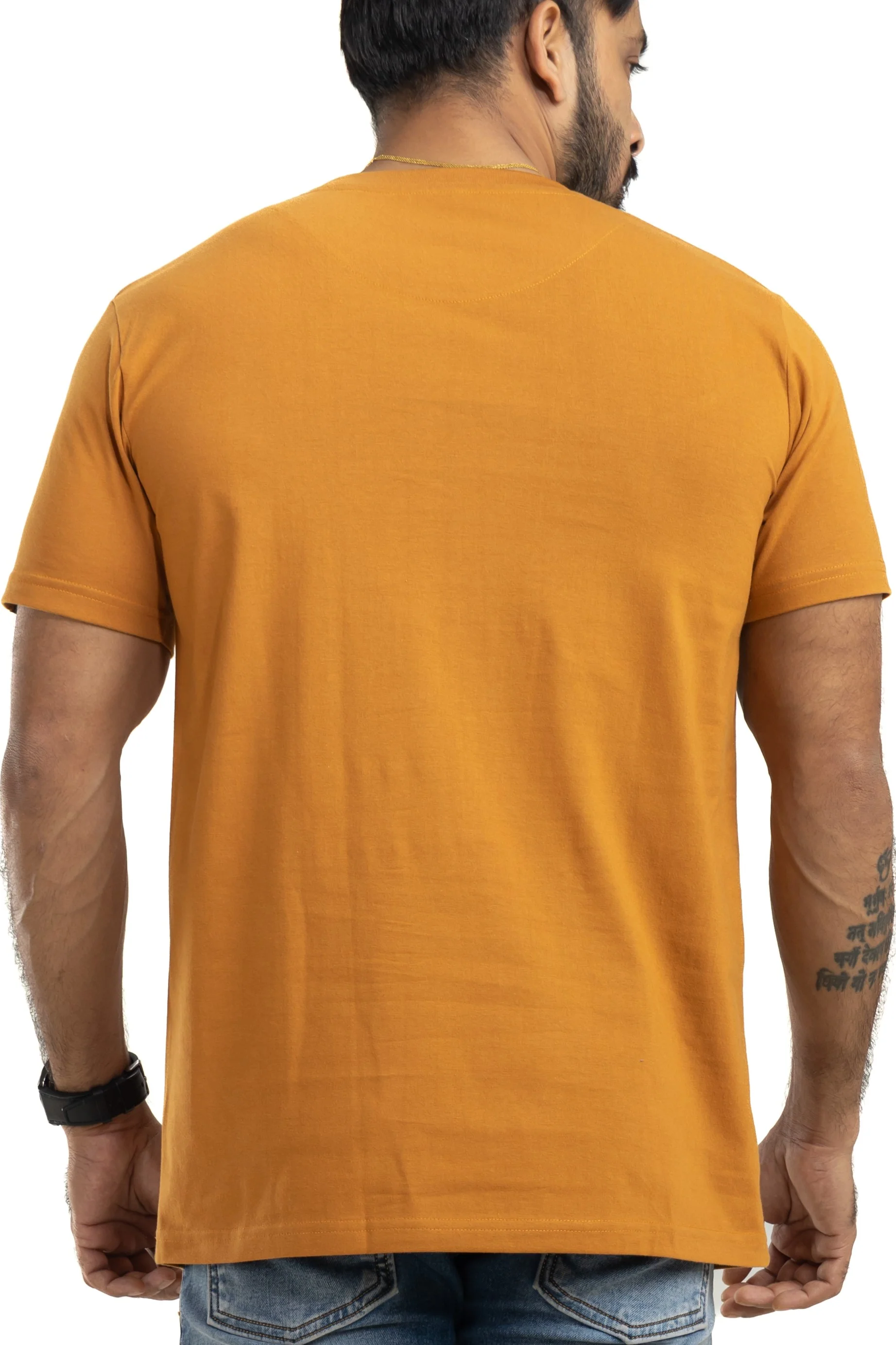 Cut & Sew Almond Printed T-Shirt - Image 3