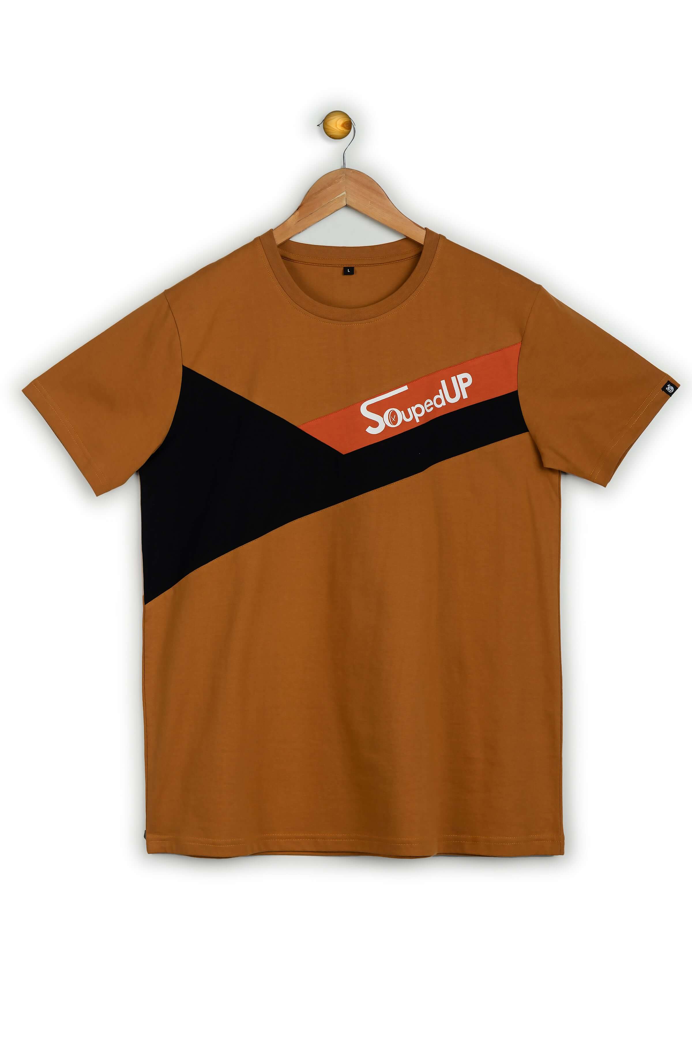 Cut & Sew Almond Printed T-Shirt - Image 8