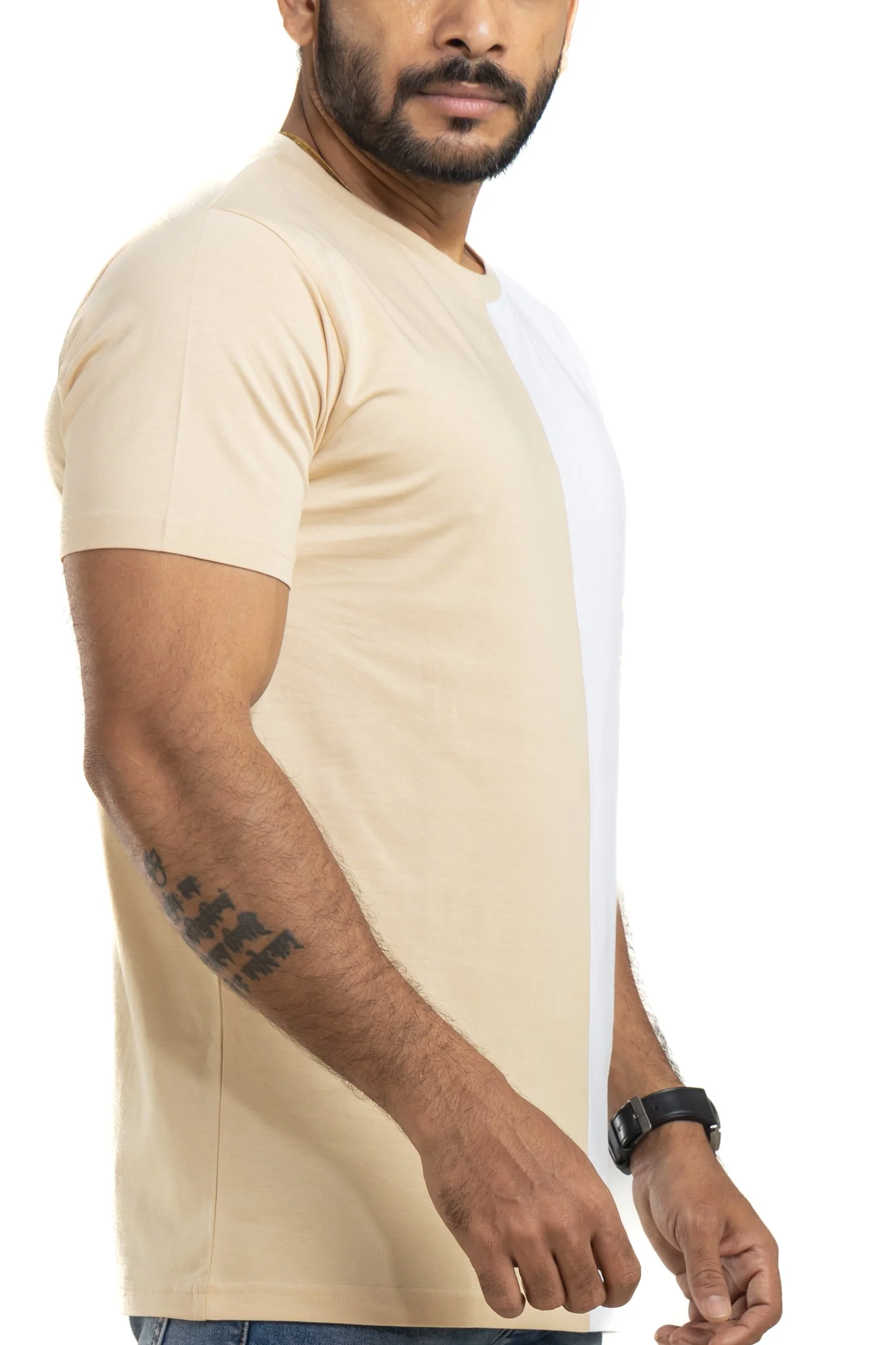 Stay Wild White & Beige Printed T-Shirt - Image 5