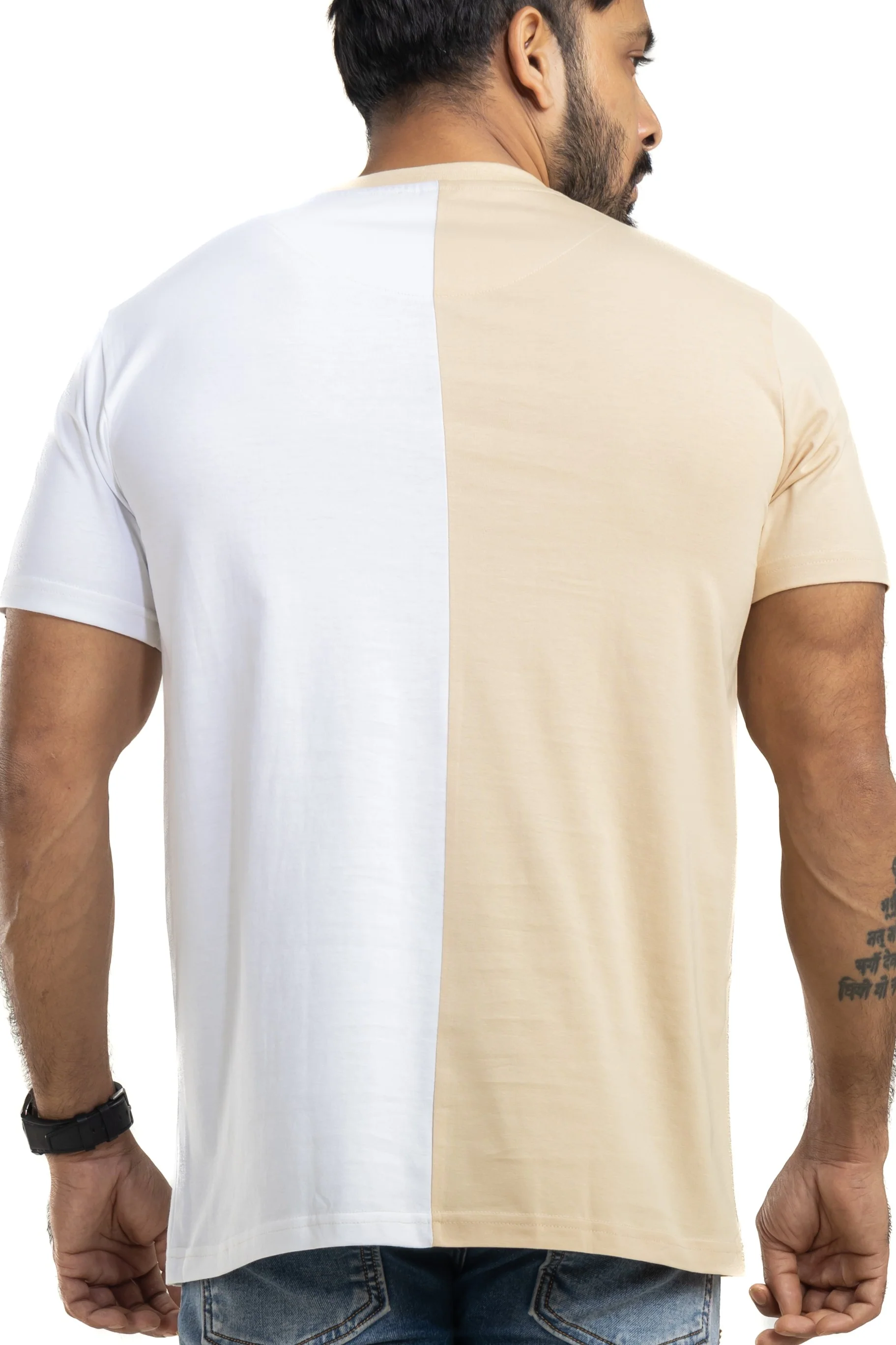 Stay Wild White & Beige Printed T-Shirt - Image 7