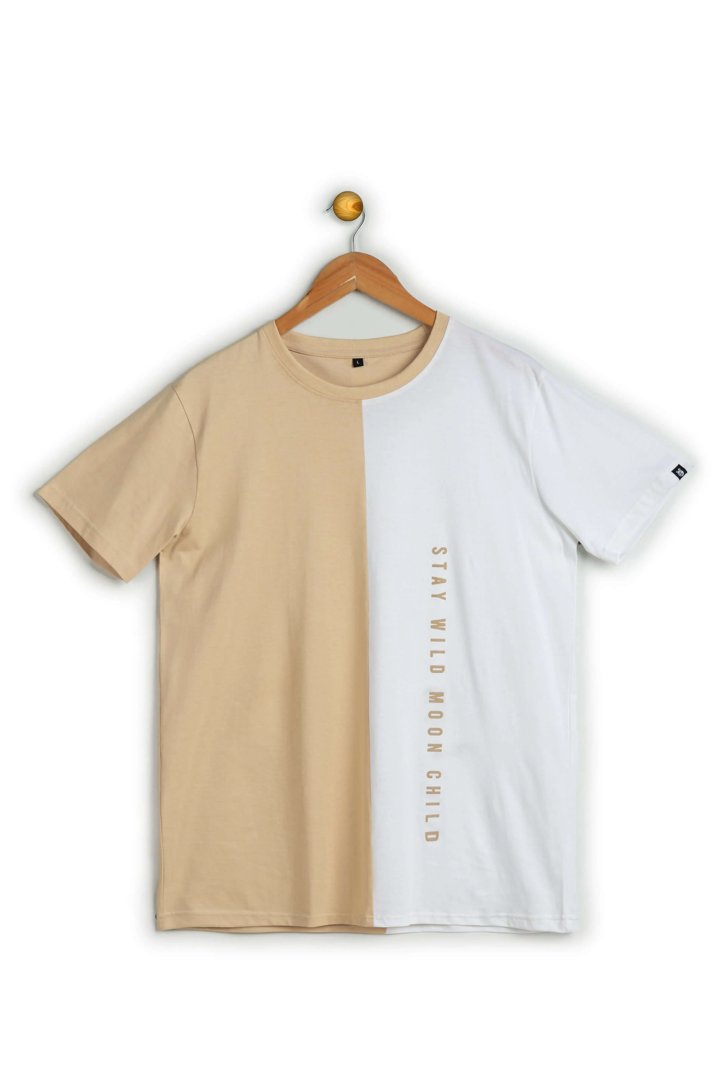 Stay Wild White & Beige Printed T-Shirt - Image 8