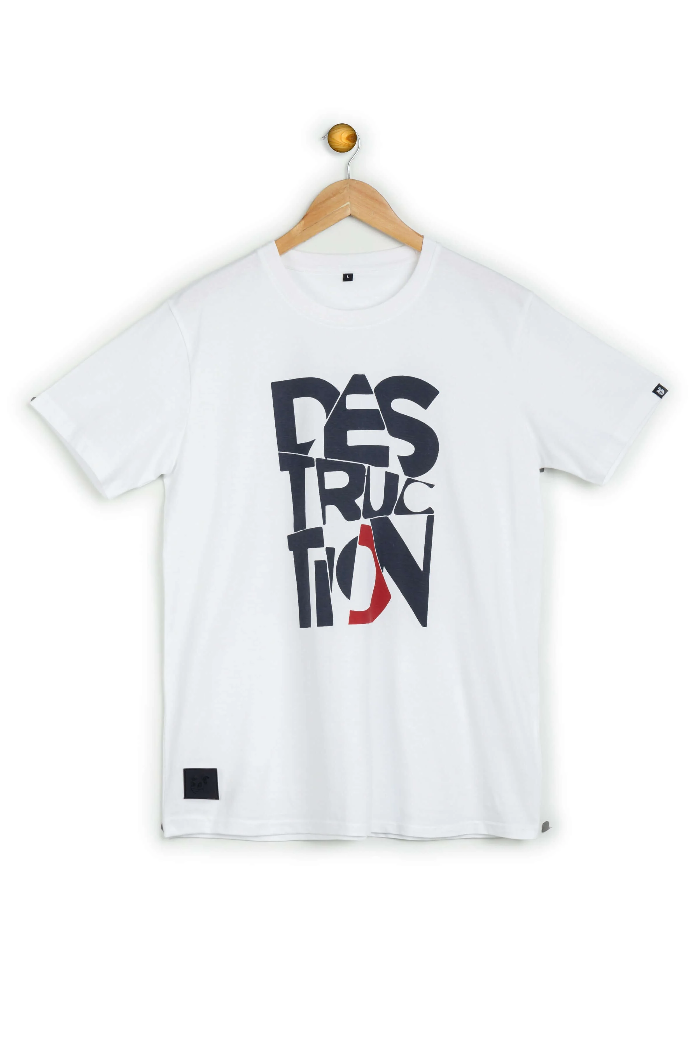 Destruction White Printed T-Shirt - Image 8
