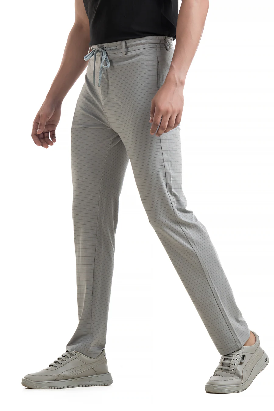 FlexiFit Grey Casual Trouser Pants - Stretchable Comfort with Pockets - Image 5