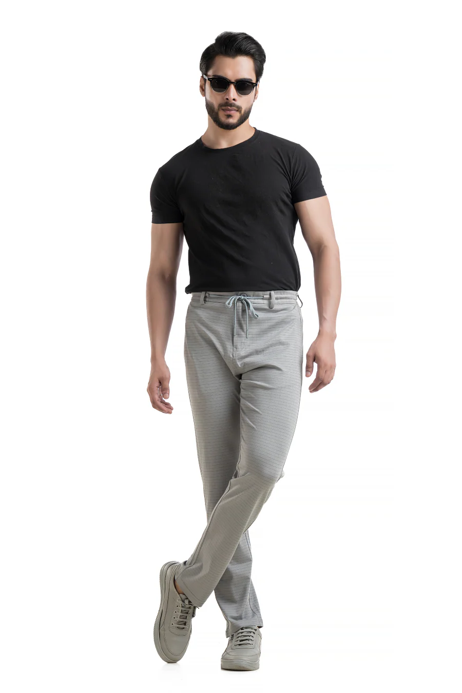 FlexiFit Grey Casual Trouser Pants - Stretchable Comfort with Pockets - Image 6
