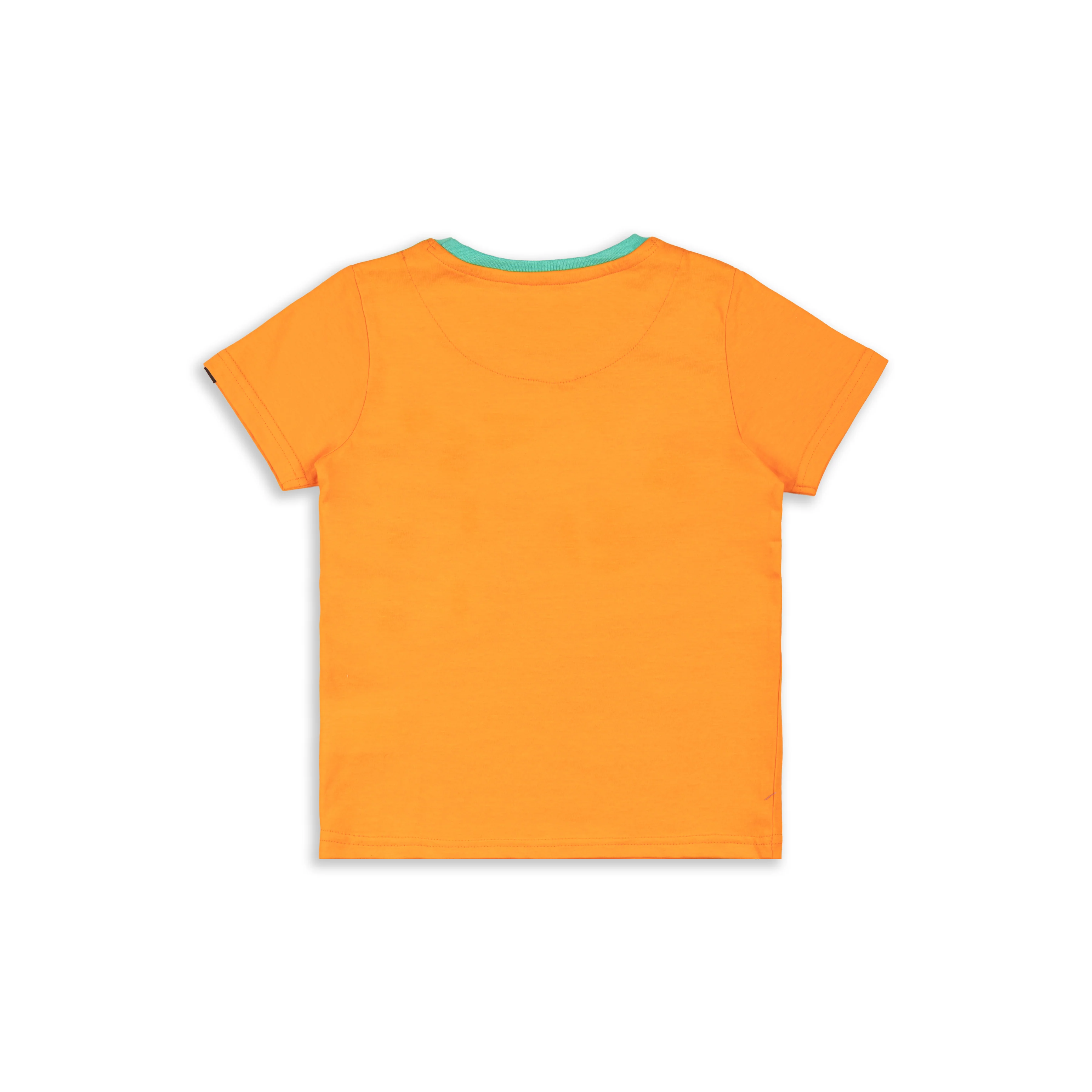 Let's Eat Carrot Orange Printed Boys T-Shirt with White Shorts 2-8 Yrs - Image 5