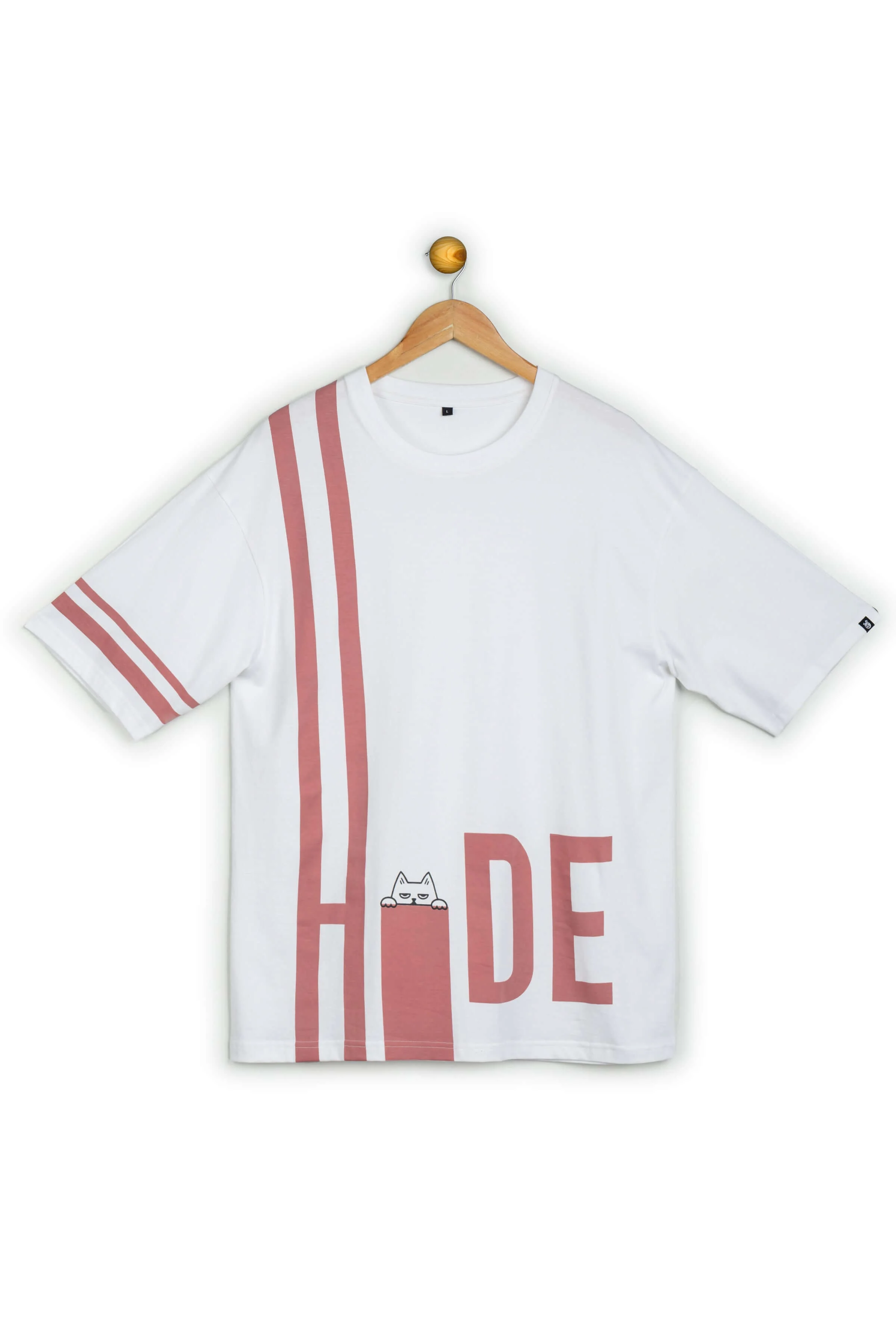 Hide White Oversized Printed T-Shirt - Image 8
