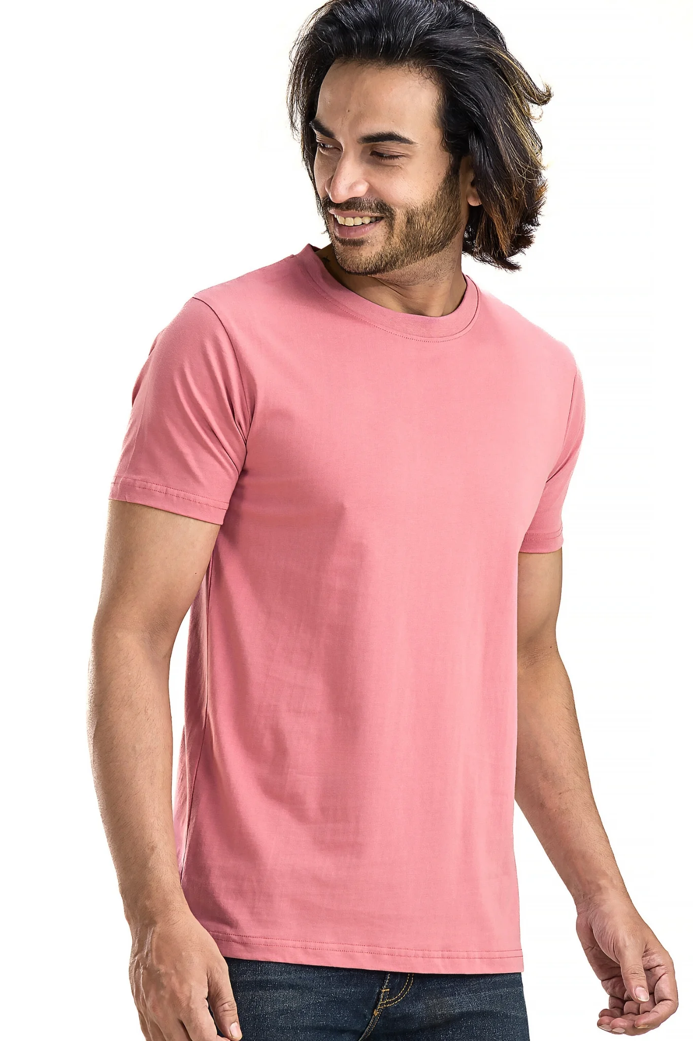 Men's Solid Basic Fine Cherry T-Shirt - Image 7