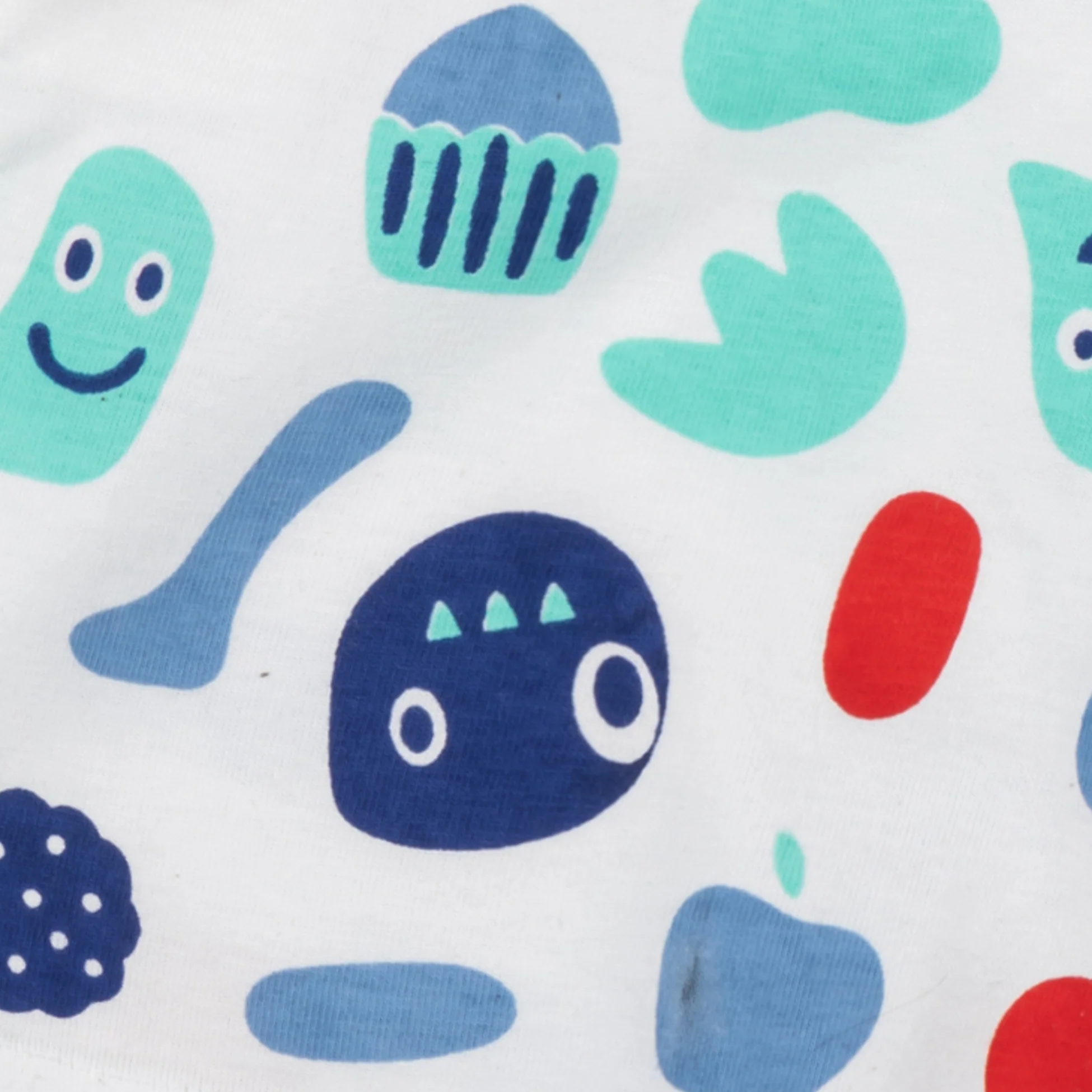 Messy Eater Jungle Green Printed Boys T-Shirt with White Shorts 2-8 Yrs - Image 7