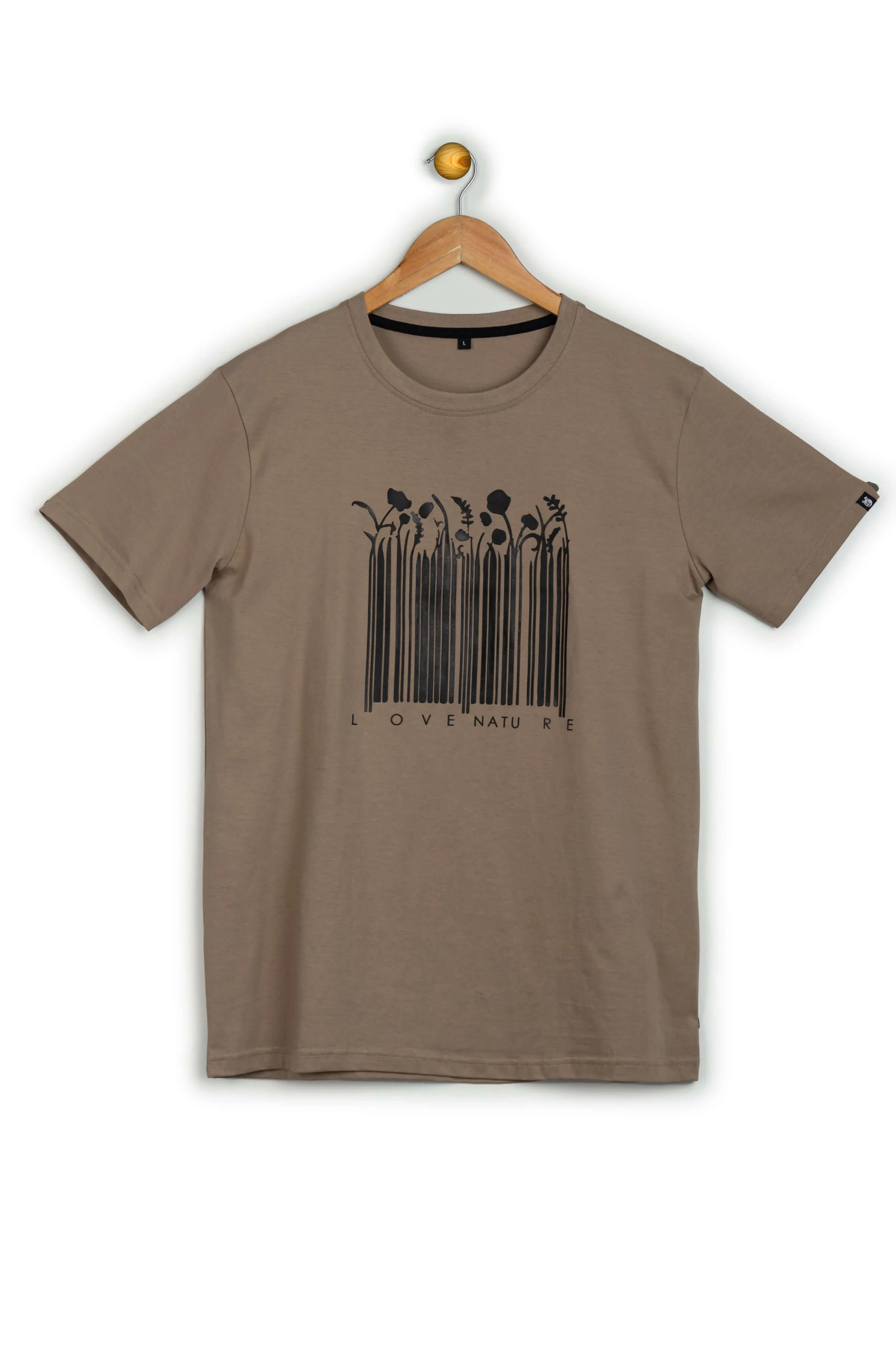 Nature Light Brown Printed T-Shirt - Image 8